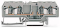 WAGO Svorka 281-665/281-400 pro moduly 4vodičová s diodou 1N5408, na DIN lištu 35 × 15 a 35 × 7,5, CAGE CLAMP®, 4,00 mm²